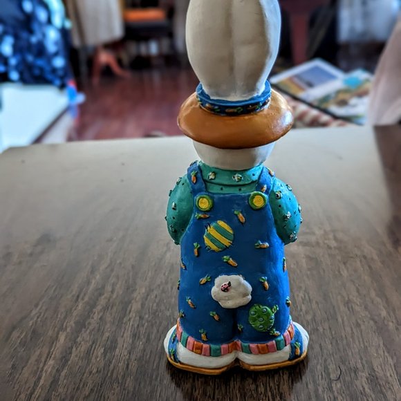 Carrot Patch Bunny Rabbit 8" Holiday Workshop Figure Sue Dreamer Easter 1995 - Picture 13 of 16